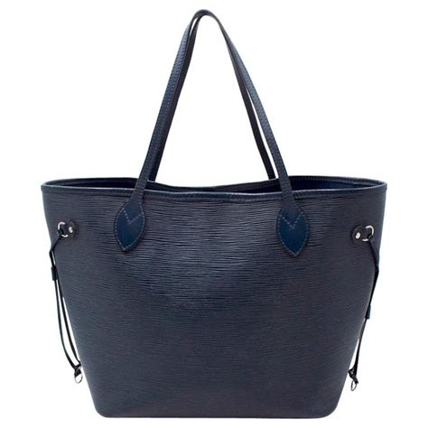 navy blue leather louis vuitton bag|Louis Vuitton blue neverfull.